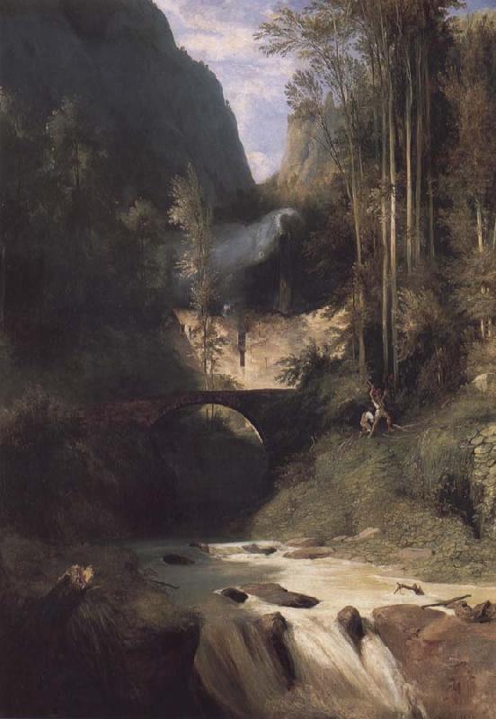 Carl Blechen Gorge near Amalfi china oil painting image